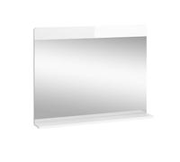Vicco Miroir Mural Izan, Blanc Haute Brillance, 80.1 x 62 cm avec étagère