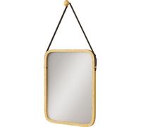 Vicco Miroir mural Mirno, 34x41.5cm avec sangle réglable, Bambou