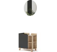 Vicco Mobilier de salle de bains Karen, 2 pièces, Sonoma/Anthracite
