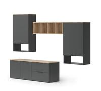 Vicco Mur de Salon Wido Anthracite