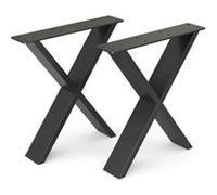 Vicco Pieds de table , Noir, 40x42.1cm Forme en X Noir G