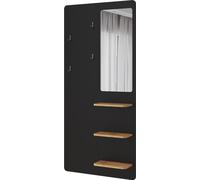 Vicco Portemanteau mural Jochen, 70x150cm avec miroir, noir/chêne