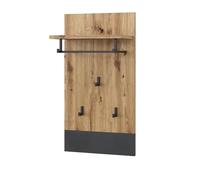 Vicco Portemanteau Mural Selena, Anthracite, 44x83cm, à Fixer au Mur avec Trois Crochets Robustes pour vêtements