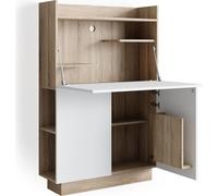 Vicco Secrétaire Bureau Alena, Sonoma/Blanc, 85 x 27 cm