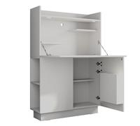 Vicco Secrétaire Bureau Alena, Blanc, 85x27cm
