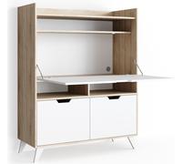 Vicco Secrétaire bureau Berdi, 110 x 45 cm, Sonoma/Blanc