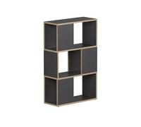 Vicco Séparateur de pièce Eneos, Anthracite/chêne, 60x94cm, utilisable comme étagère autoportante pour Une Division Flexible de l’Espace