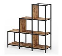 Vicco Séparateur de pièce Fyrk, Bois Antique, 90x92cm, utilisable comme séparateur de pièce ou comme bibliothèque Ouverte