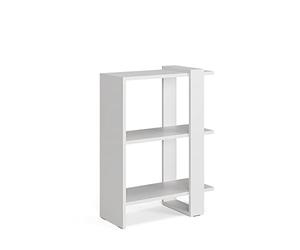Vicco Séparateur d'espace Basil, Blanc, 51.8x70cm, utilisable comme séparateur de pièce ou comme bibliothèque Ouverte
