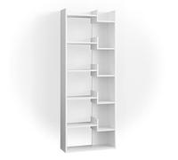 Vicco Séparateur d'espace Fico, Blanc, 61x160.2cm, pour la séparation des espaces et Le Rangement avec Structure d'étagère Ouverte