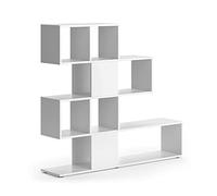 Vicco Séparateur d'espace Hylda, Blanc, 124.4 x 113 cm avec 4 boîtes Pliantes