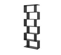 Vicco Séparateur d'espace Levio, Noir, 70x192.2cm, pour Une séparation Flexible de l’Espace en Forme de Z, positionnable des Deux côtés