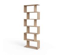 Vicco Séparateur d'espace Levio, Sonoma, 70x192.2cm, pour Une séparation Flexible de l’Espace en Forme de Z, positionnable des Deux côtés