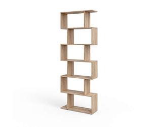 Vicco Séparateur d'espace Levio, Sonoma, 70x192.2cm, pour Une séparation Flexible de l’Espace en Forme de Z, positionnable des Deux côtés