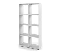 Vicco Séparateur d'espace Scutum, Blanc, 143x72cm, pour Une Utilisation comme séparateur de pièce ou étagère Ouverte