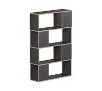 Vicco Séparation de pièce Eneos, Anthracite/chêne, 80x124.5cm, utilisable comme étagère autoportante pour Une Division Flexible de l’Espace