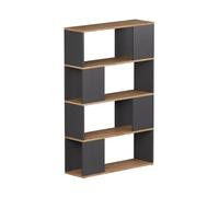 Vicco Séparation de pièce "Eneos", Anthracite/Chêne doré 80 x 124.5 cm | utilisable comme étagère autoportante pour une division flexible de l’espace