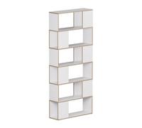 Vicco Séparation de pièce Eneos, Blanc/chêne, 80x186cm, utilisable comme étagère autoportante pour Une Division Flexible de l’Espace