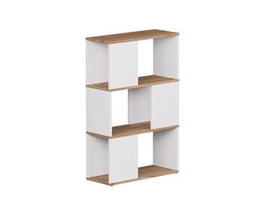 Vicco Séparation de pièce Eneos, Chêne Blanc/Force de l'or, 60x94cm | utilisable comme étagère autoportante pour une division flexible de l’espace