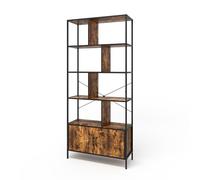 Vicco Séparation de pièce Fyrk, Chêne Rustique, 80x180cm avec 2 Portes, pour Une répartition Flexible de l’Espace et utilisable comme étagère Ouverte