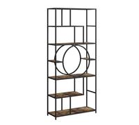 Vicco Séparation de pièce Fyrk, Noir/Bois Antique, 80x180cm