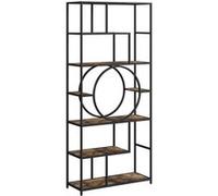 Vicco Séparation de pièce Fyrk, Noir/bois antique, 80x180cm Noir/bois antique G