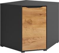 Vicco Sideboard Ruben, 78 x 77.6 cm avec portes, Anthracite/Chêne de force doré