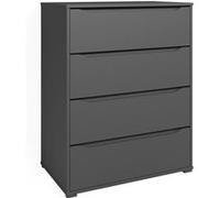 Vicco Sideboard Ruben, Anthracite, 48x101.6cm avec 4 tiroirs Anthracite