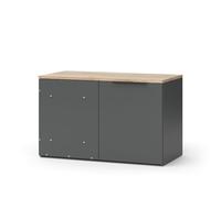 Vicco Sideboard Wido, Anthracite, 80x50cm Commode d'angle avec Porte, pour Le Rangement et Une Utilisation Peu encombrante dans Les Coins