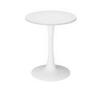 Vicco Table à Manger Carl, Blanc, 60x60cm, Peu encombrant pour Petits espaces et Montage Facile