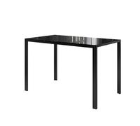 Vicco Table à Manger Grand, Noir, 120x70cm, pour Une Utilisation comme Ensemble de Salle à Manger dans la Cuisine ou la Salle à Manger