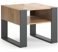 Vicco Table basse , 59.2x50.6cm, Anthracite/Chêne de force doré