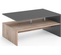 Vicco Table basse Amato, 90 x 60 cm, Anthracite/Sable Chêne
