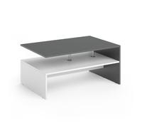 Vicco Table basse Amato, Anthracite/blanc, 90 x 42 cm