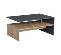 Vicco Table Basse Amato, Anthracite/chêne doré, 90x52.6cm