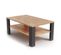 Vicco Table Basse, Anthracite/Sable Chêne, 100 x 60 cm