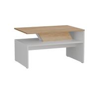 Vicco Table Basse Arden, Blanc/Artisan, 80x52.6cm