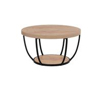 Vicco Table Basse Arvina, Chêne de Force doré, 80x80cm