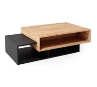 Vicco Table Basse Bari, Anthracite/Chêne de Force doré, 105 x 60 cm