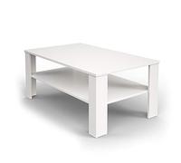 Vicco Table Basse, Blanc, 100 x 60 cm