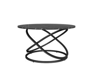 Vicco Table Basse Calgary, Noir, 79.5x46cm avec Une Grande Surface de Travail, pour Une Utilisation en Tant Que Tablette ou Plan de Travail dans l'espace de Vie