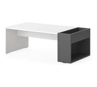 Vicco Table basse Chris, blanc/anthracite, 95x49.4cm blanc/anthracite G