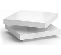 Vicco Table Basse Elias, Blanc, 70 x 70 cm