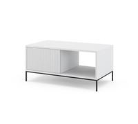 Vicco Table Basse Eliza, Blanc, 90x50cm | avec un tiroir, combinable avec d'autres meubles de la série Eliza