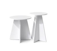 Vicco Table Basse Forma, Blanc, 40x50cm