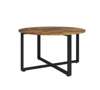 Vicco Table Basse Fyrk, Chêne Rustique/Noir, 80 x 80 cm avec Un Cadre métallique
