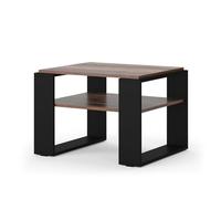 Vicco Table Basse Helm, Bois Antique, 65.6x55.8cm avec Tablette, Convient pour Le Rangement des Magazines et des télécommandes