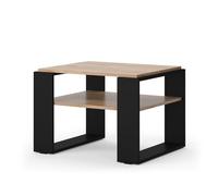 Vicco Table Basse Helm, Chêne doré, 65.6x55.8cm | avec tablette, convient pour le rangement des magazines et des télécommandes