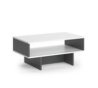 Vicco Table basse Josef, Anthracite, 80 x 35.4 cm avec 1 étagère
