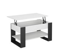 Vicco Table Basse Lifto, Blanc/Anthracite, 92x51cm